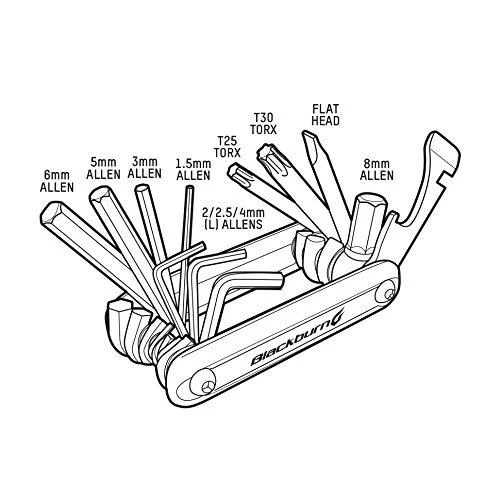 „Blackburn Handy Key“ 13 funkcijų sidabras (BBN-7068158)
