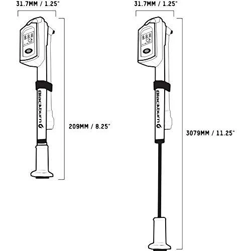 Blackburn Pump sąžiningas skaitmeninis šokas 350psi 215g elektroninis