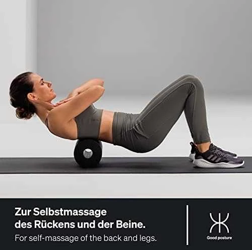 Masažinis volas Blackroll Standard - Juodos/baltos/mėlynos spalvų