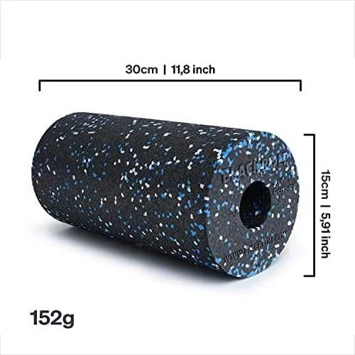 Masažinis volas Blackroll Standard - Juodos/baltos/mėlynos spalvų