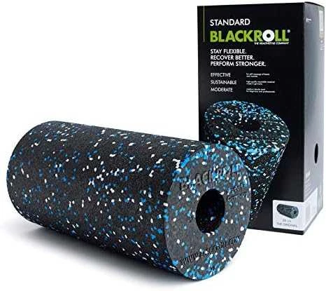 Masažinis volas Blackroll Standard - Juodos/baltos/mėlynos spalvų