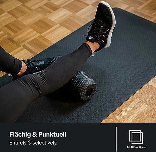 BLACKROLL® TWIN Masažinis volas, juodos spalvos