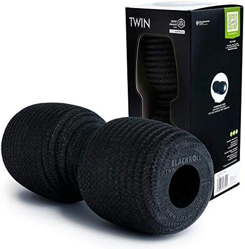 BLACKROLL® TWIN Masažinis volas, juodos spalvos