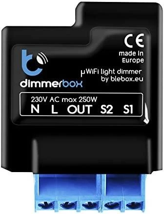 BleBox DimmerBox v2 - valdiklis 230V šviesai per WiFi - Android/iOS programa