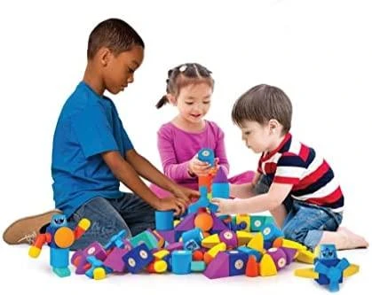 Clics toys MAGNETINIAI BLOKAI CLICS BLOCKAROO 301002 MAŽAS LĖKTUVIAS - PUTOLOŠINIAI BLOKAI ŽAIDIMUI VANDENYJE - 10 ELEMENTŲ