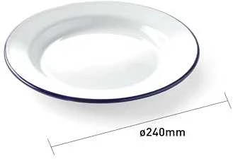 Emaliuota plokštelė, balta, skersmuo. 240 mm Hendi 621233