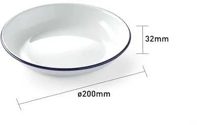 Giliai emaliuota plokštelė, balta, skersmens. 200 mm Hendi 621257