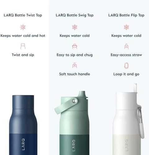 LARQ Insulated Bottle Twist Top Gertuvė, monako mėlynos spalvos, 500ml