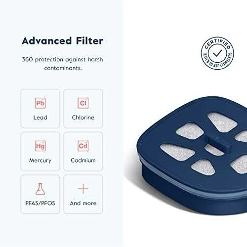 LARQ ąsotis PureVis™ su Advanced filtru, mėlynos spalvos, 1,9 l