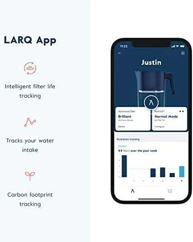 LARQ ąsotis PureVis™ su Advanced filtru, mėlynos spalvos, 1,9 l