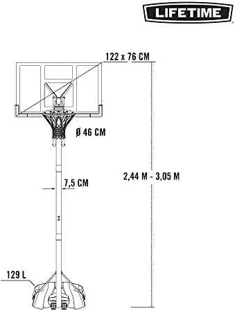 Lifetime krepšinio stovas Front Court, Speed Shift 48"
