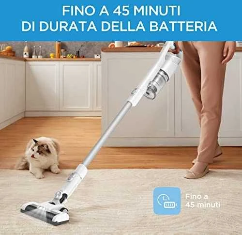 Midea belaidis dulkių siurblys | P5 MCS2021WB | 150 W | 21,6 V | Veikimo laikas (maks.) 45 min | Baltas