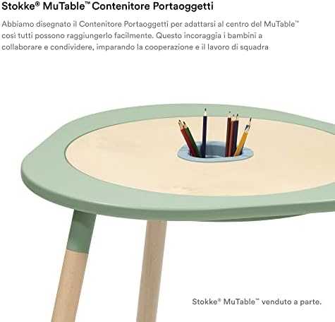 Dėlionė Stokke MuTable Storage Cup V2 - indas na priedai do stolika MuTable V2 | Slate Mėlyna