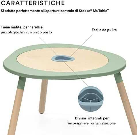 Dėlionė Stokke MuTable Storage Cup V2 - indas na priedai do stolika MuTable V2 | Slate Mėlyna