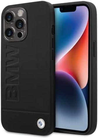 BMW Signature Logo Imprint MagSafe - dėklas skirtas Apple iPhone 14 Pro Juodas