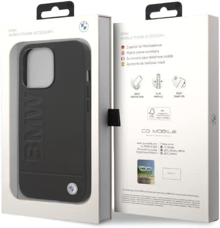 BMW Signature Logo Imprint MagSafe - dėklas skirtas Apple iPhone 14 Pro Juodas