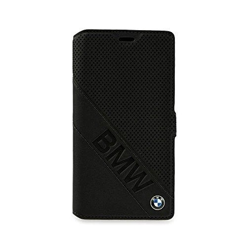 BMW Signature Leather Booktype dėklas, skirtas Sony Z5 - juodas