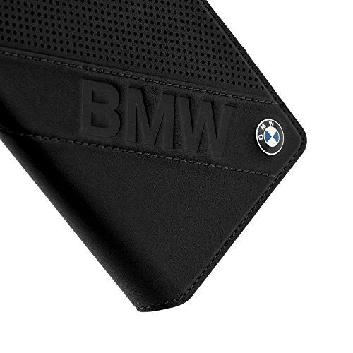 BMW Signature Leather Booktype dėklas, skirtas Sony Z5 - juodas