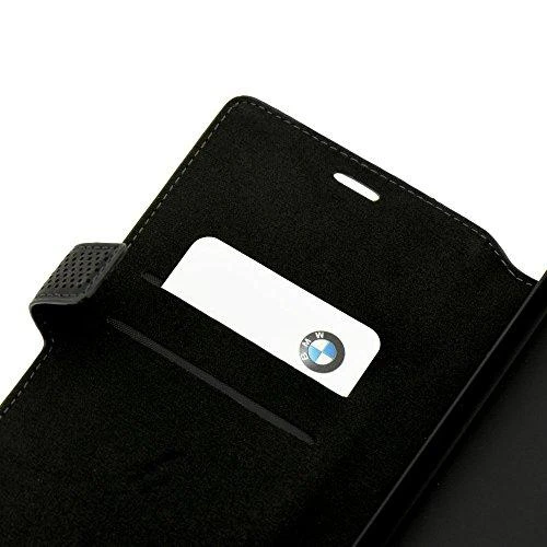 BMW Signature Leather Booktype dėklas, skirtas Sony Z5 - juodas