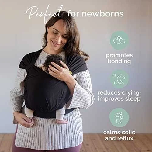 Kūdikio nešioklė Boba Bliss, juodos spalvos