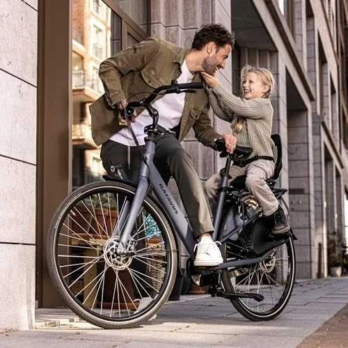Dviračio kėdutė Bobike Junior ONE, juoda/tamsiai ruda