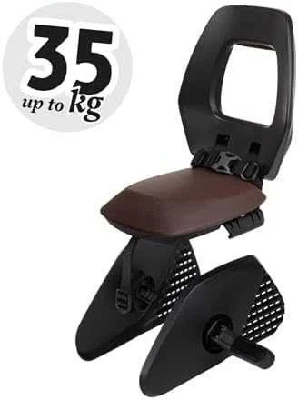 Dviračio kėdutė Bobike Junior ONE, juoda/tamsiai ruda