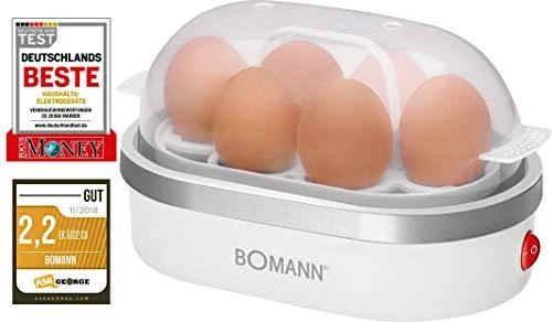 Bomann kiaušinių viryklė EK 5022 Balta, 400 W