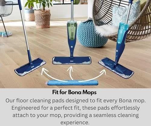 Bona Cleaning Pad su mikrofibry 1 vnt. mėlyna