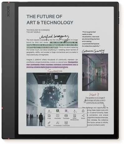„Onyx Boox Note Air 5 C“ 10,3 colio įstrižainės „E-Ink Kaleido 3“ el. knygų skaitytuvas, 64 GB, „Wi-Fi“, pilkas