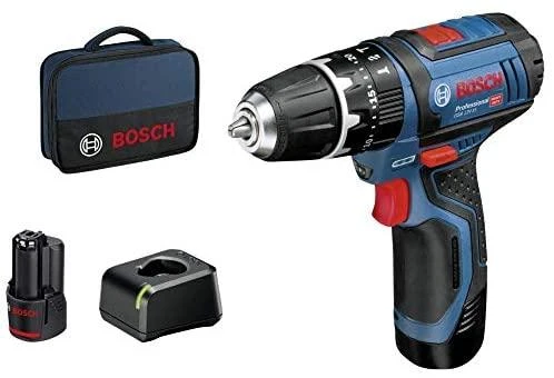 Bosch akumuliatorinis smūginis suktuvas - gręžtuvas GSB 12V-15 2x2.0Ah 06019B690H