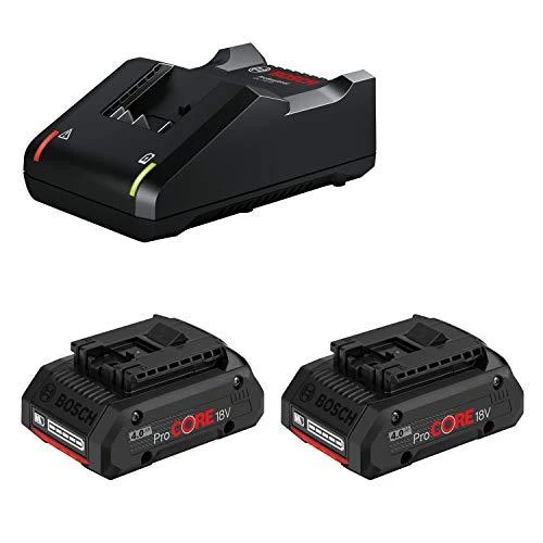  Bosch Akumuliatorius GBA 18V 2x4.0Ah ProCORE18V + kroviklis GAL 18V-40