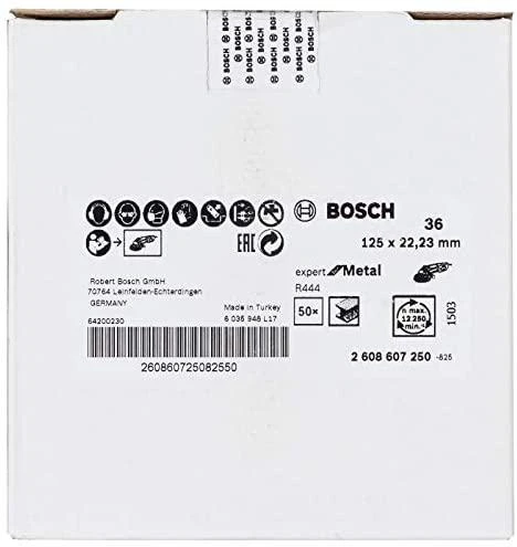 Bosch Šlif.pop.met.kamp.šlif. D=125 mm,K 80,1 vnt.