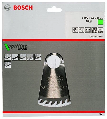 Bosch Disk.pjūkl.diskas 190x30 Optiline Wood