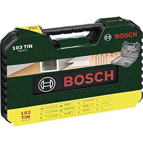 Bosch Grąžtų ir sukimo antgalių komplektas V-Line Titanium 103vnt.