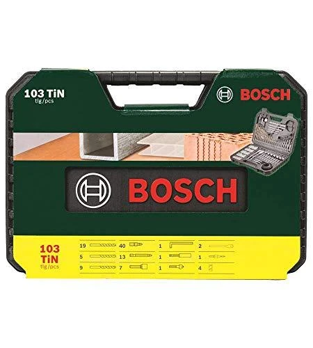 Bosch Grąžtų ir sukimo antgalių komplektas V-Line Titanium 103vnt.