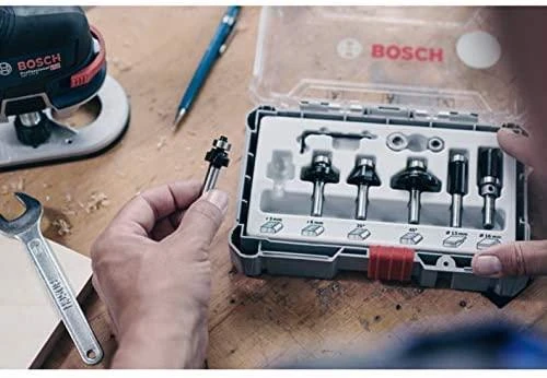 Bosch Apdailai ir kraštų apipjaustymui skirtų frezų rinkinys, 6 vnt. 6mm