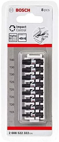 Bosch 8 dalių antgalių kompl. L=25mm, Torx