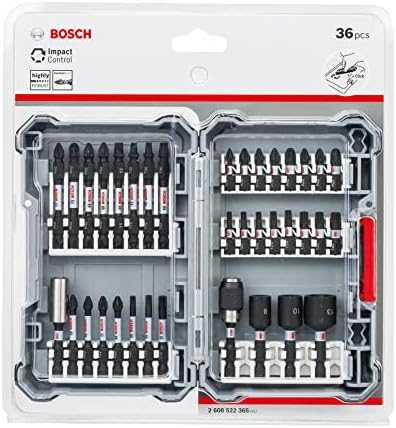 Bosch 36 dalių smūginių antgalių komplektas Impact Control PICK&CLICK