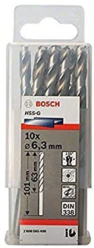 Grąžtas Bosch HSS-G grąžtai metalui 6,3mm 10 vnt.