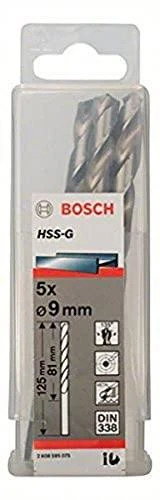 Grąžtas Bosch HSS-G grąžtai metalui 9.0mm, 5 vnt.