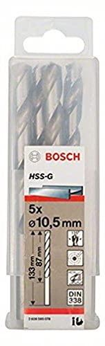Grąžtas Bosch HSS-G grąžtai metalui 10,5mm, 5 vnt.