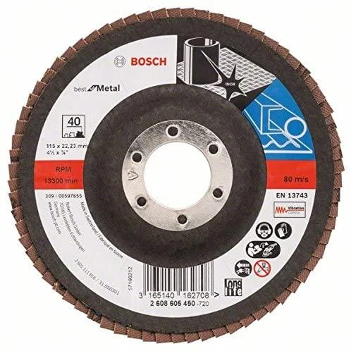 Bosch Šlifavimo svirtis, metalinis stalviršis X571 D 115 mm, K 40,1 vnt.