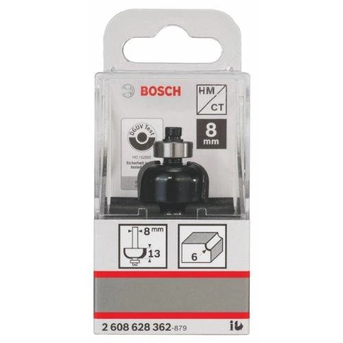 Bosch Dvipusė pusapvalė freza H R=6 mm, l=13 mm,kotas 8mm