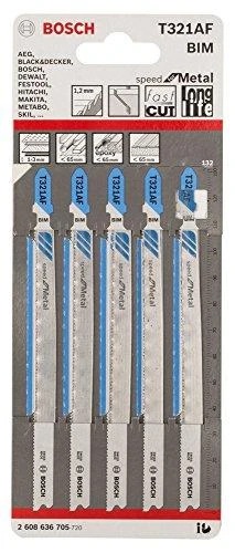 Bosch 5 siaurapj. pjūkleliai T 321 AF Speed for Metal