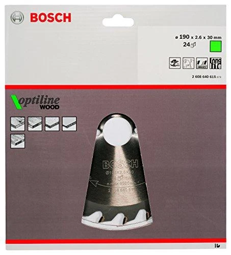 Bosch Disk.pjūkl.diskas 190x30m Optiline Wood
