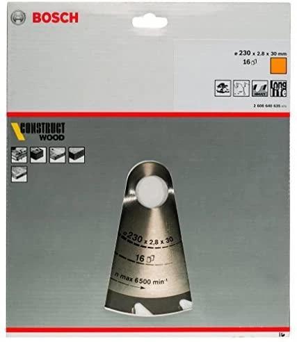 „Bosch PRO Construct“ medienos pjovimo įrankis 230x30x2,8/1,8x16T