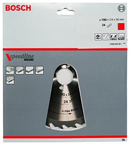 Bosch Speedline Wood diskinio pjūklo diskas 190x30 mm
