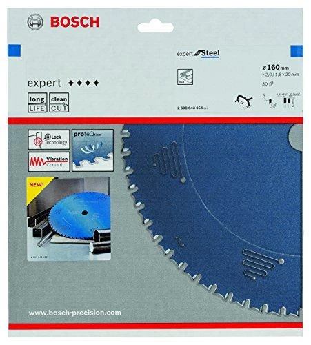 Bosch Disk.pjūkl.diskas Expert For Steel 160x20x1.6mm,30