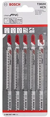 Bosch 5 siaurapj. pjūkleliai T 102 H, Clean for PVC