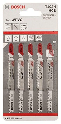 Bosch 5 siaurapj. pjūkleliai T 102 H, Clean for PVC